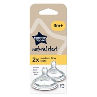 TOMMEE TIPPEE Sisač silikon NS, 3m+, Medium, 2/1