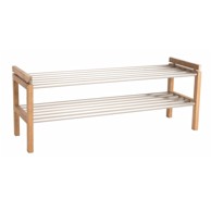 ROWICO Ormarić za cipele od punog hrasta u prirodnoj boji Confetti 