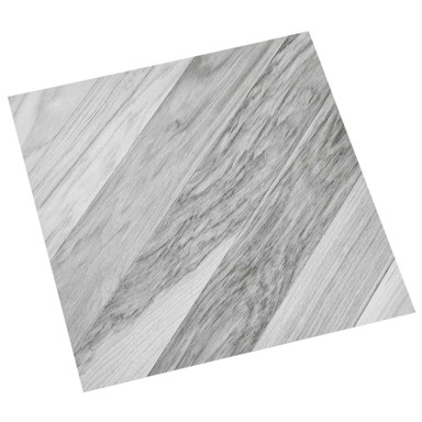 Samoljepljive PVC pločice za pod 30,5 x 30,5 cm, siva prugasta, 20 kom