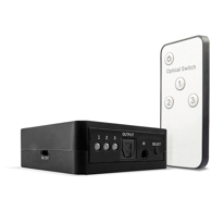 LINDY Audio preklopnik 70482, 3-portni, Toslink, crni