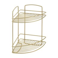 METALTEX Polica Onda kupaonska kutna željezna, zlatna boja