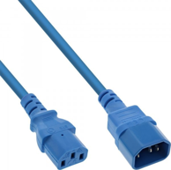 INLINE Kabel za napajanje B-16505B, C13-C14, 0,5 m, plava