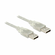 DELOCK USB AA kabel 2 m dvostruko zaštićeni banner, siva