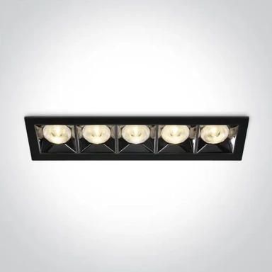 ONE LIGHT Ugradbena led svjetiljka 3000k 20w 1600lm crna dm50506b/b/w