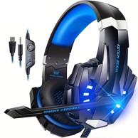 LIFESMART stereo gaming slušalice za PS4, PS5, Xbox i PC s mikrofonom i LED osvjetljenjem