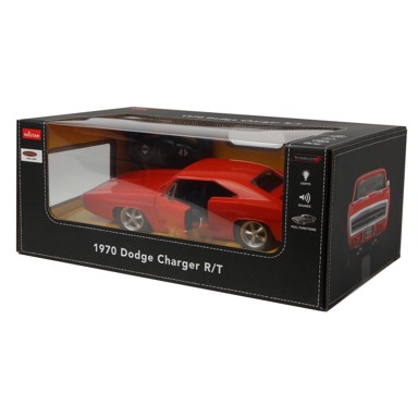 JAMARA Auto na daljinsko upravljanje Delux Dodge Charger RT 1970, narančasti, 1:16