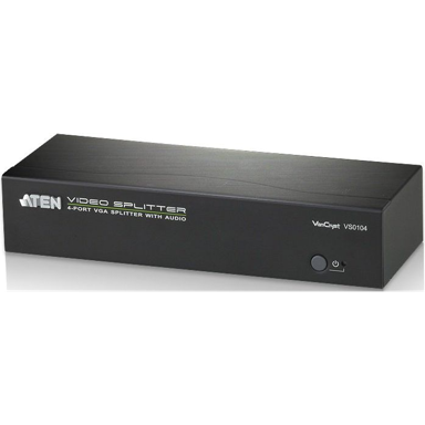 ATEN VGA razdjelnik VS0104, 1 x VGA na 4 x VGA, 1920 x 1440, crni