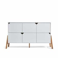 BELLAMY Komoda Lotta, s 6 ladica, bijela