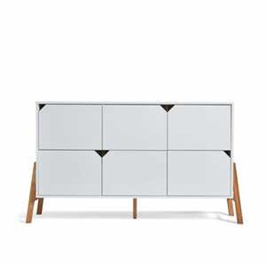 BELLAMY Komoda Lotta, s 6 ladica, bijela