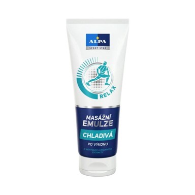 ALPA Emulzija masažna s mentolom za hlađenje, 210 ml