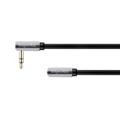 KRÜGER&MATZ Kabel jack 3.5 kutni utikač-ravna utičnica 1,0 m