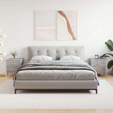 Noćni ormarići 2 kom 40 x 35 x 47,5 cm, sivi hrast sonoma