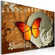 Slika Fiery butterfly and full moon 120x80