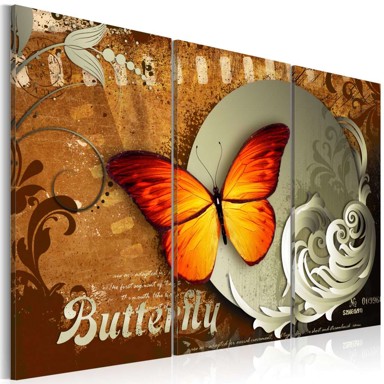 Slika Fiery butterfly and full moon 120x80