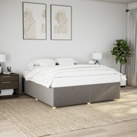 Okvir za krevet bez madraca smeđesivi 180x200 cm od tkanine