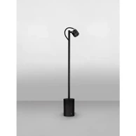 Stajaća lampa Selene, LED, 3000K, 133lm, IP65, crna