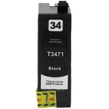 TONER123 Zamjenska tinta Epson 34XL / C13T34714010 / WorkForce Pro WF-3720, WF-3725, crna XL