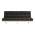 KARUP DESIGN Kauč na rasklapanje Lean Raw Dark Grey, 190x99x73 cm