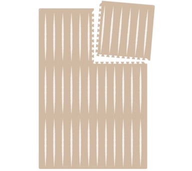 EEVEVE Pjenasta puzzle podloga za igru Lucio, 180 x 120 cm, boja pijeska