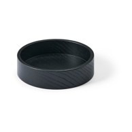 LIND DNA Crna dekorativna drvena kutija za pohranu ø 11x3 cm Circle S 
