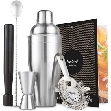 VONSHEF Set za koktele Manhattan, 5 djelni, 550 ml, inox srebrna