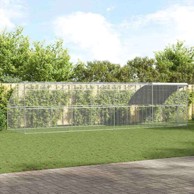 Kavez za piliće, srebrni, 800 × 200 × 198,5 cm, pocinčani čelik