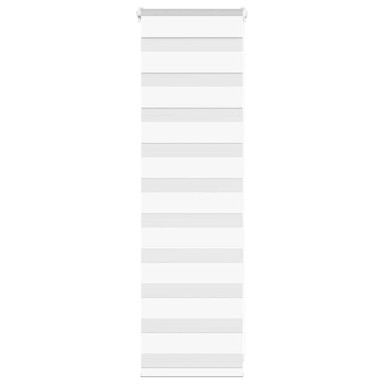 Zavjesa zebra bijela, 45 x 100 cm (širina tkanine: 40,9 cm, materijal: poliester)