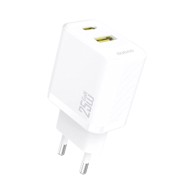 DUDAO Punjač A26T, GaN, USB/USB-C, 25W, bijeli