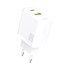 DUDAO Punjač A26T, GaN, USB/USB-C, 25W, bijeli