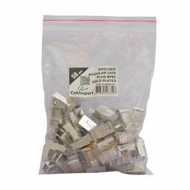 GEMBIRD RJ45 konektor CAT.6 FTP za puni kabel, pakiranje 50 kom
