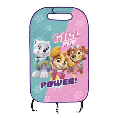 SEVEN Zaštita za vozačevo sjedalo Paw patrol tirkizno-rozo