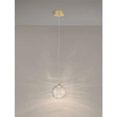 BLAZIK Visilica NL9214161, LED, IP20, 5 W, 2700 K, staklo, zlatna