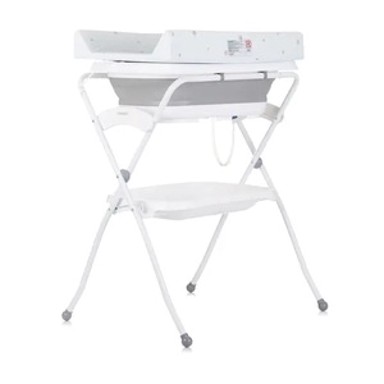 CHIPOLINO Kadica sa stalkom i podlogom za previjanje, Fiore Grey