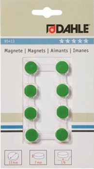 DAHLE Magneti Φ13 mm, zeleni, 8/1