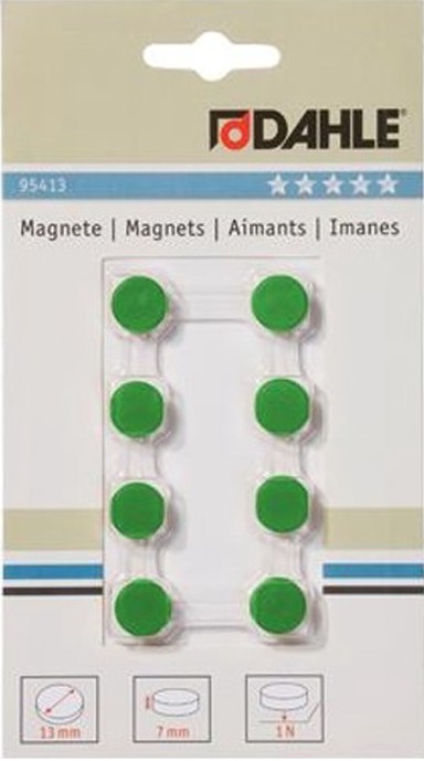 DAHLE Magneti Φ13 mm, zeleni, 8/1