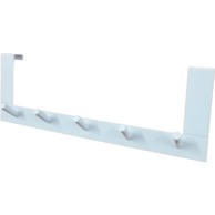 Vješalica univerzalna za vrata 5 zakački bijela