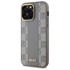DKNY Leather Checkered Mono Pattern MagSafe maskica za iPhone 14 Pro Max, bež