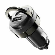 CELLULARLINE Auto Punjač Dual, 21W, 2xUSB-A, crni