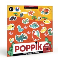 POPPIK Kartice s naljepnicama Baby Dinosaure