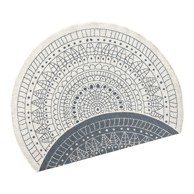 NORTHRUGS Okrugli vanjski tepih Porto ø 140 cm, sivo-krem