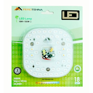 FEROTEHNA Namjenska LED rasvjeta Modul 18W, 1500 lm, 3000K