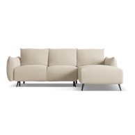 MAKAMII Bež kutna garnitura (s desnim kutom) Malie, 242x162x86 cm