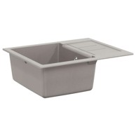 Umivaonik, 620x500 mm, 80% kvarc i 20% smola, siva
