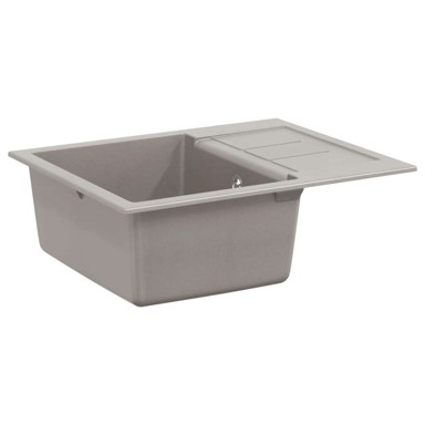 Umivaonik, 620x500 mm, 80% kvarc i 20% smola, siva