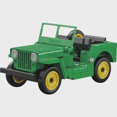 COBI Jeep Willys CJ-2A, zelena 