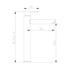 WEVER Slavina za umivaonik EKO11A-09 visoka, crna