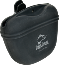 DOGS CREEK Silikonska torbica za poslastice, crna