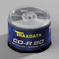 TRAXDATA CD-R medij, cake, 50 kom