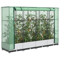 Povišena gredica s pokrovom za staklenik 160 x 40 x 123 cm