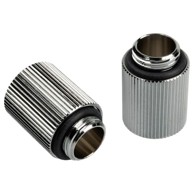 BITSPOWER Ravni adapter Touchaqua, G1/4 inča AG na G1/4 inča IG, 2 kom, 20mm, srebrni